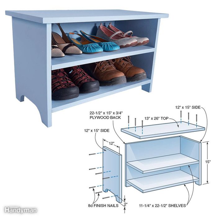 Shoe Storage Booster Stool
