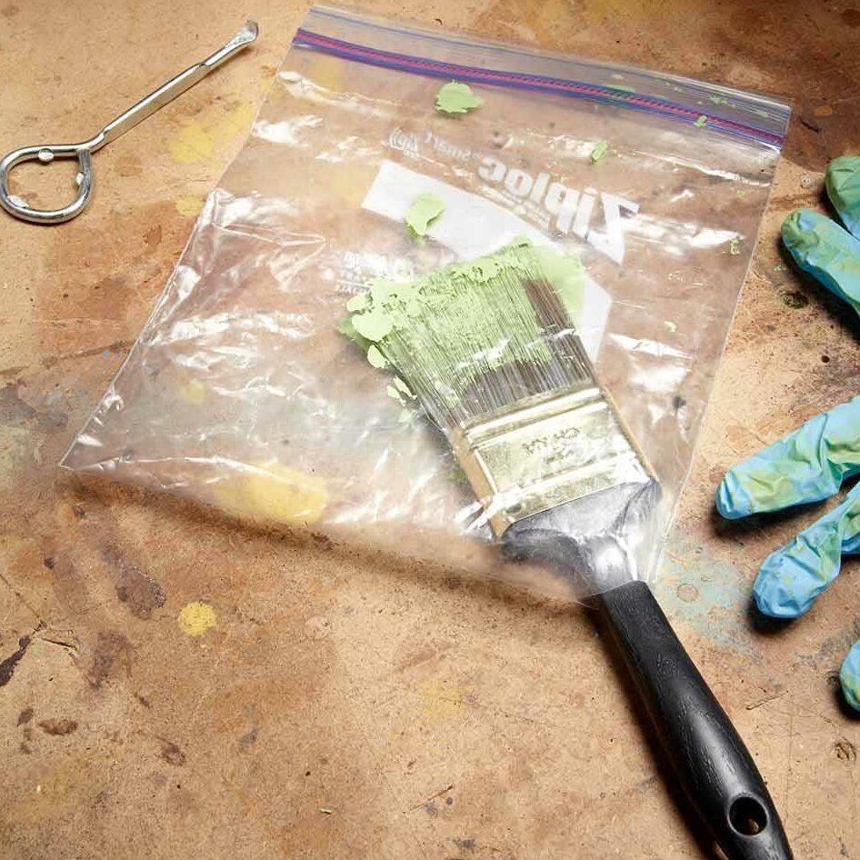 Wet Paintbrush Storage