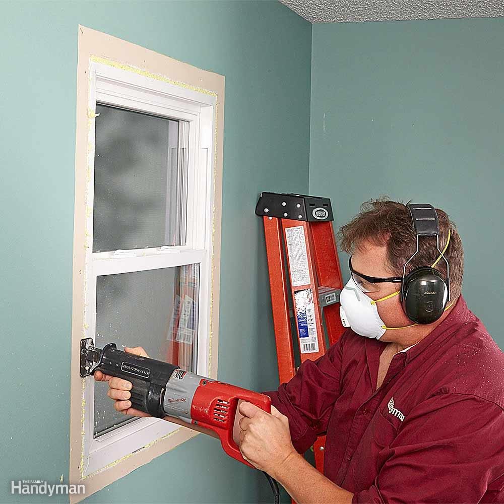 Cut Around the Window With a Recip Saw