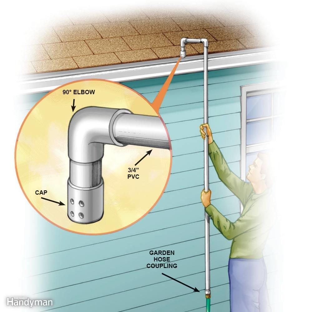 No-Ladder Gutter Cleaner