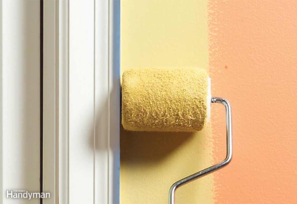 Roll Paint Along Trim and Corners