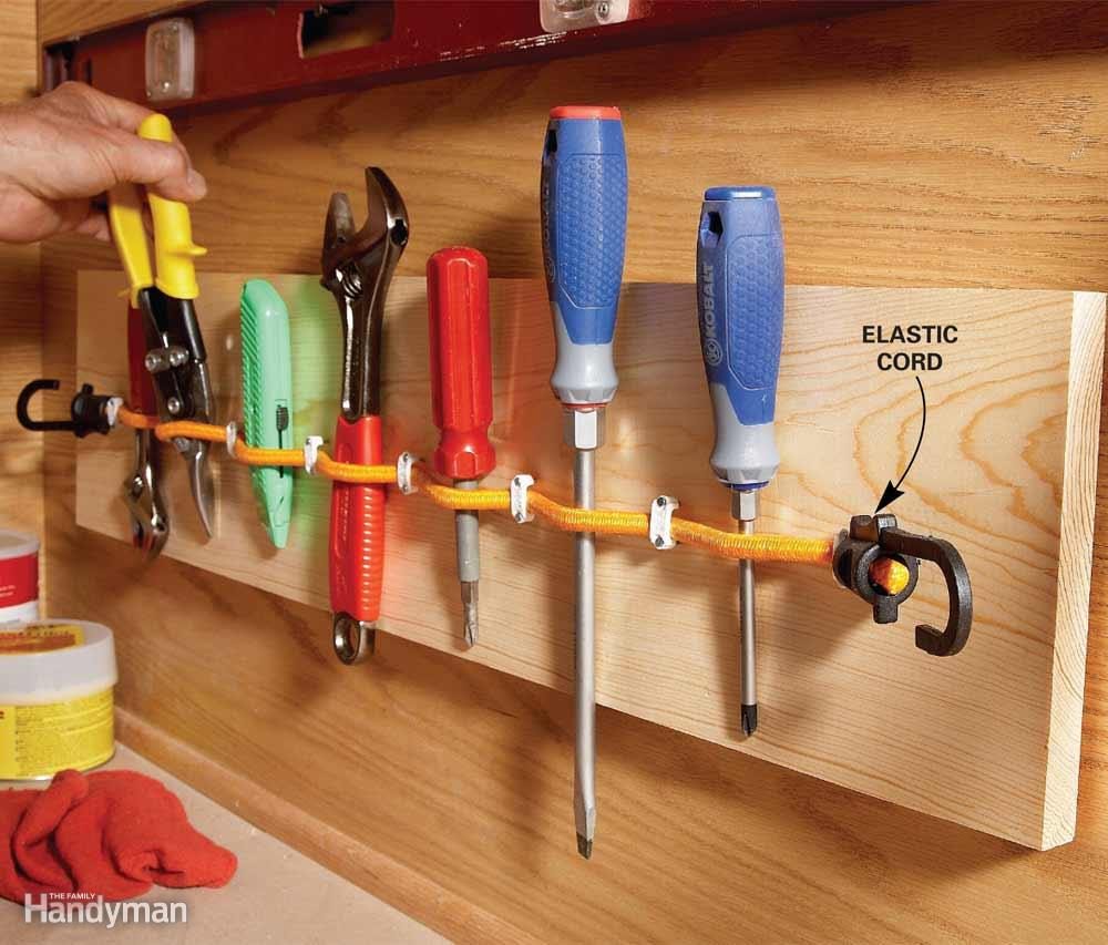 Elastic-Cord Tool Holder