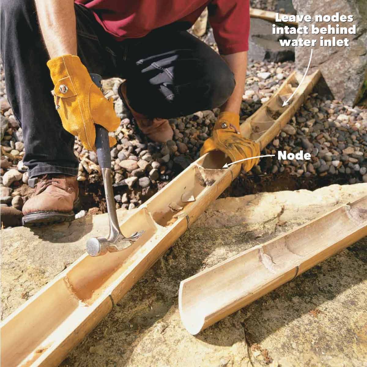 diy bamboo water pipe