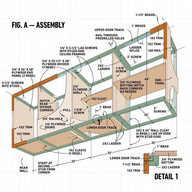 Hanging Cabinet In The Garage Fig A