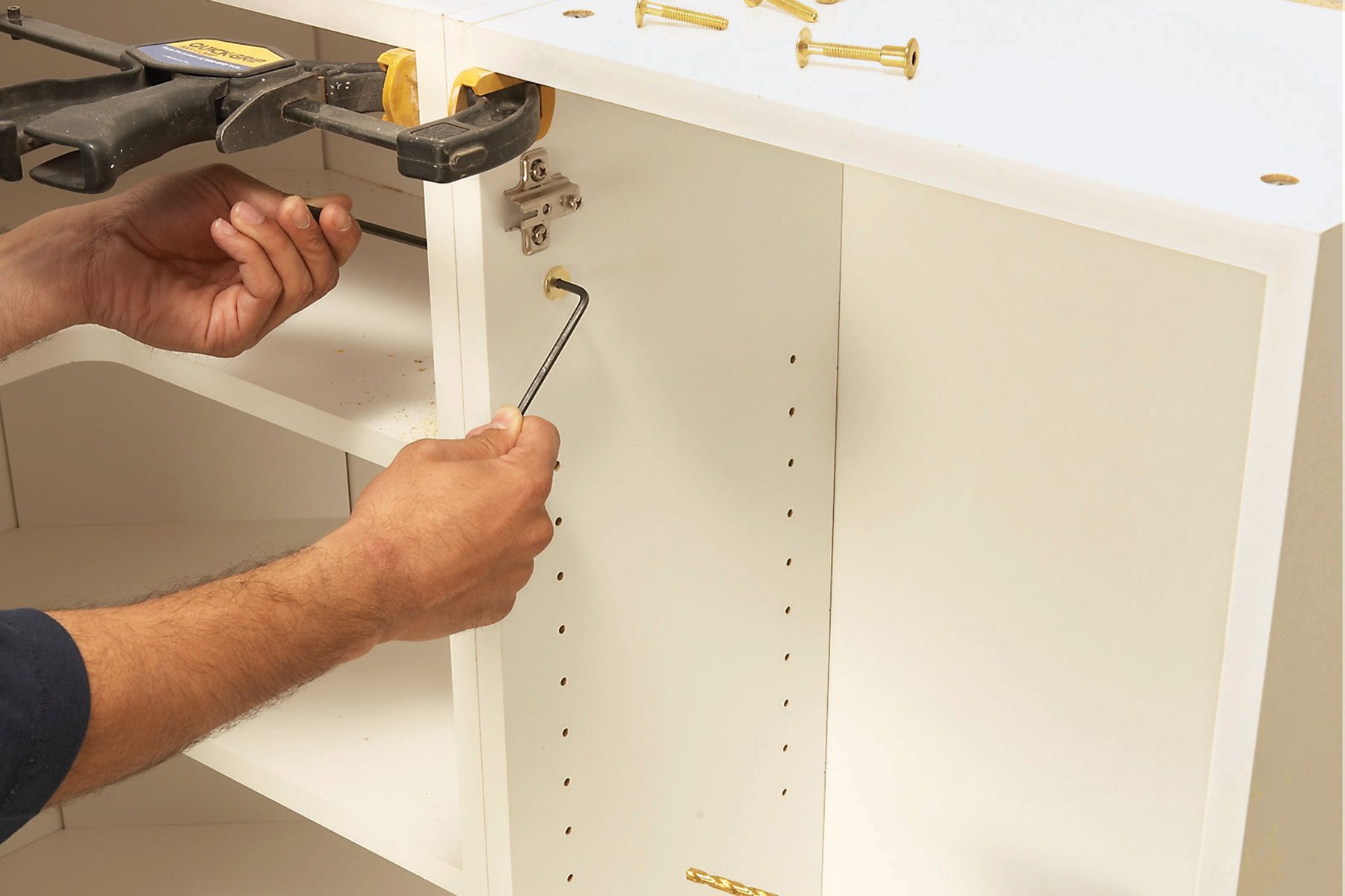 Join neighboring cabinets