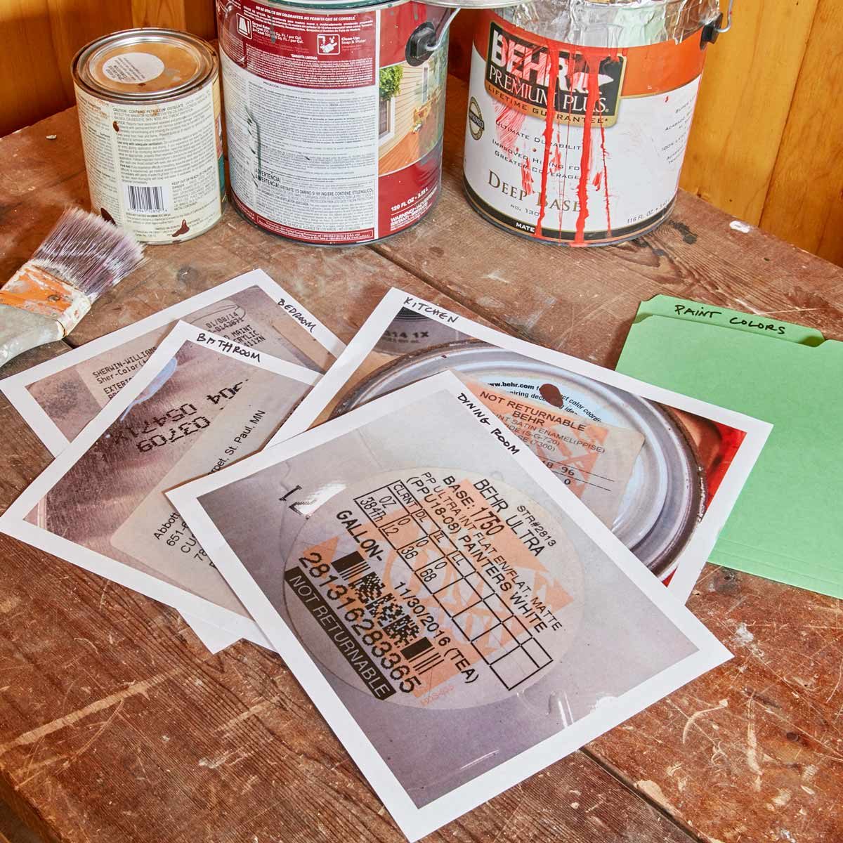 Take Photos of Paint Can Lids