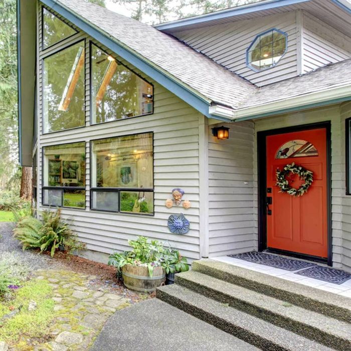 orange front door