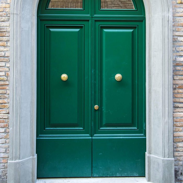 hunter dark green front door