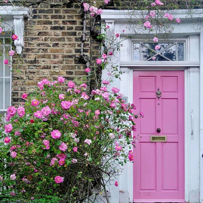 pink front door