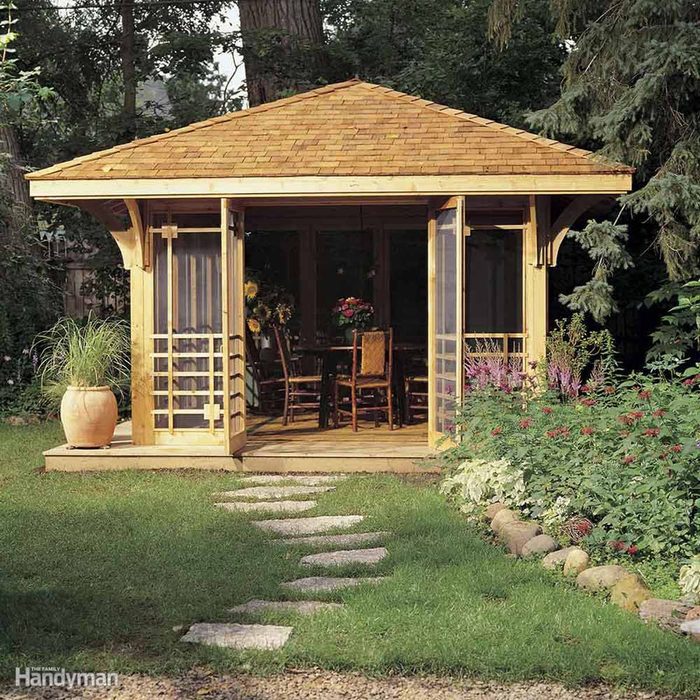 shed diy backyard idea screened in porch oasis