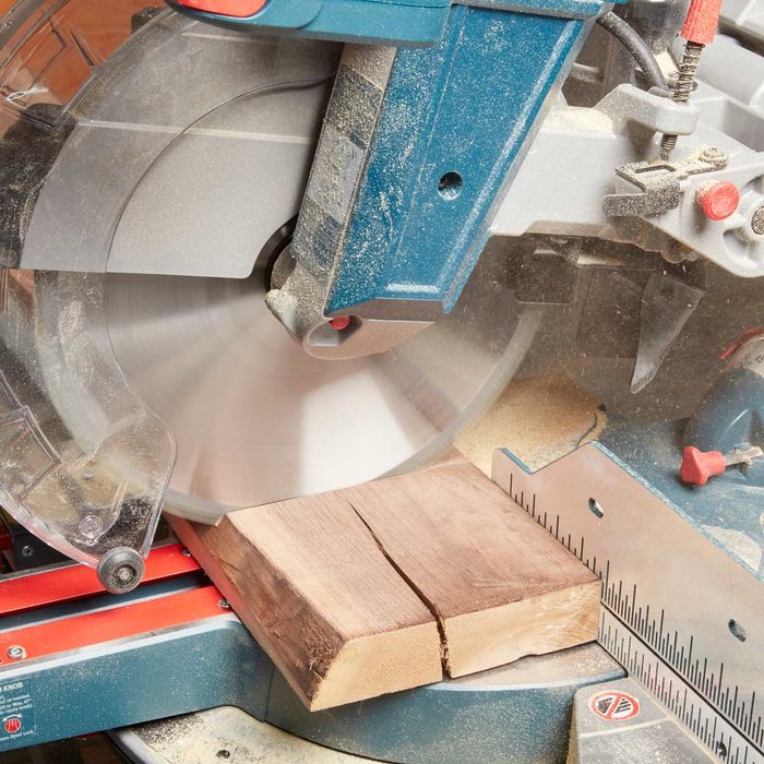 cutting wood with a saw wood crack