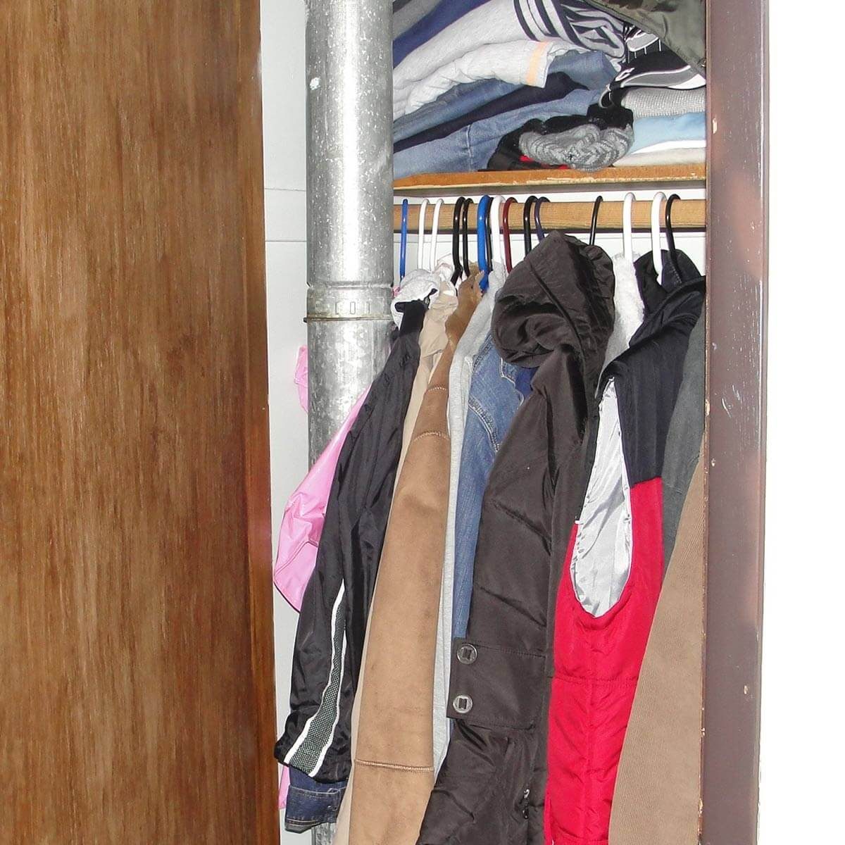 Nicely warmed jackets, all ready for snow shoveling