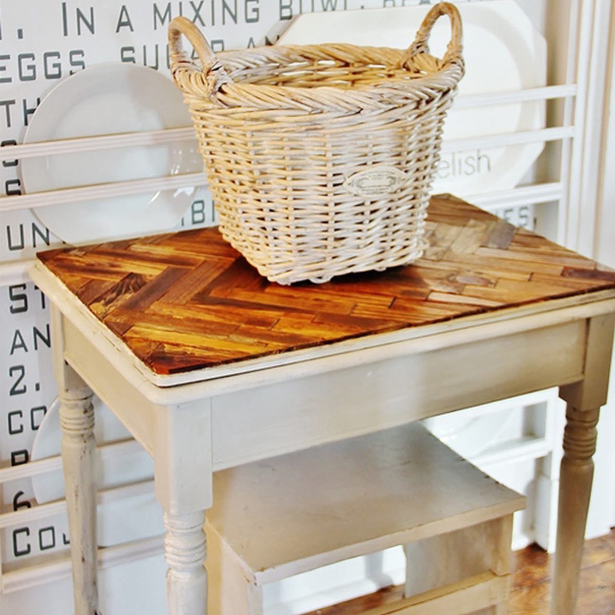 paint-stick-table top end table