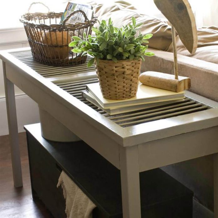 shutter-table window Shutters Into a Console Table
