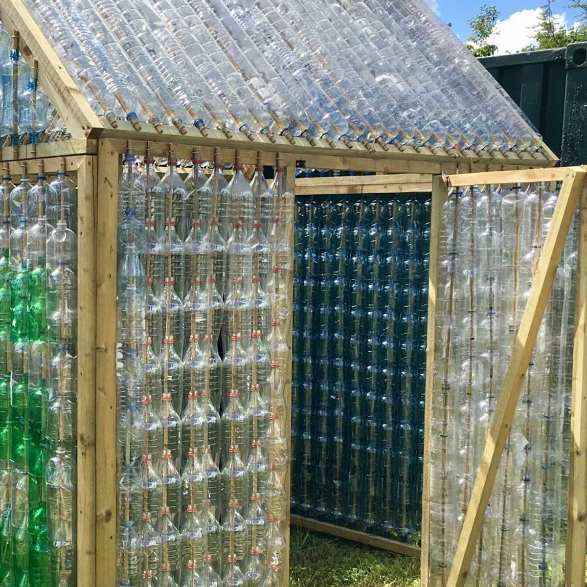 plastic bottles greenhouse