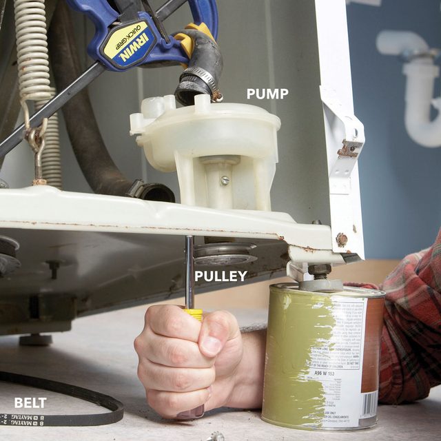 check dishwasher pump and remove it