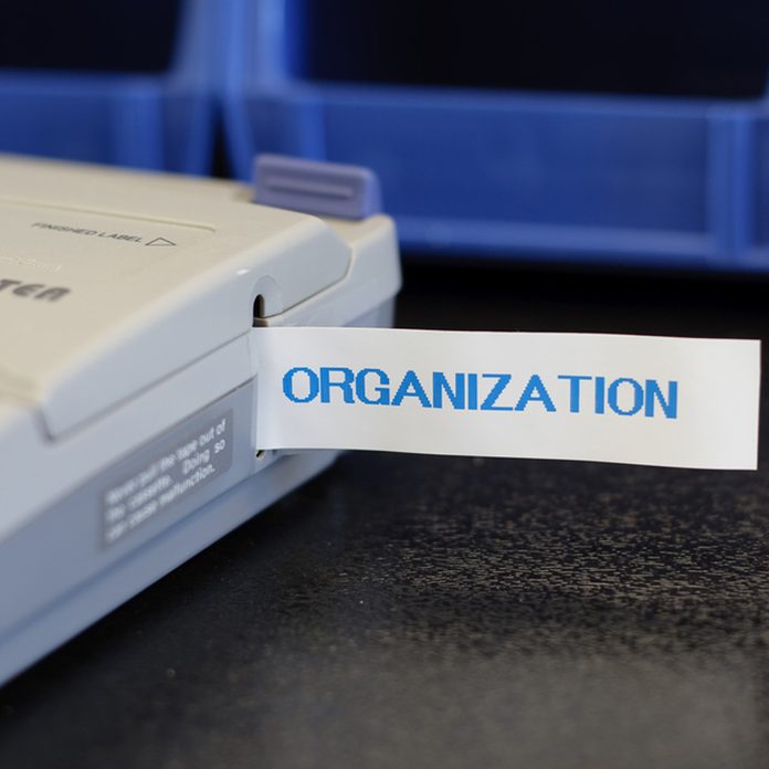 label maker machine organization
