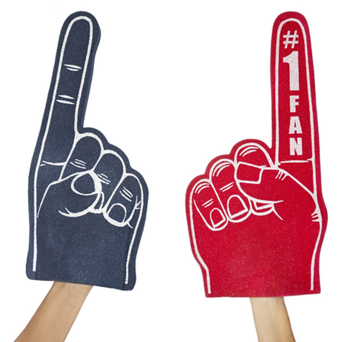 number # 1 #1 fan foam finger brand fans