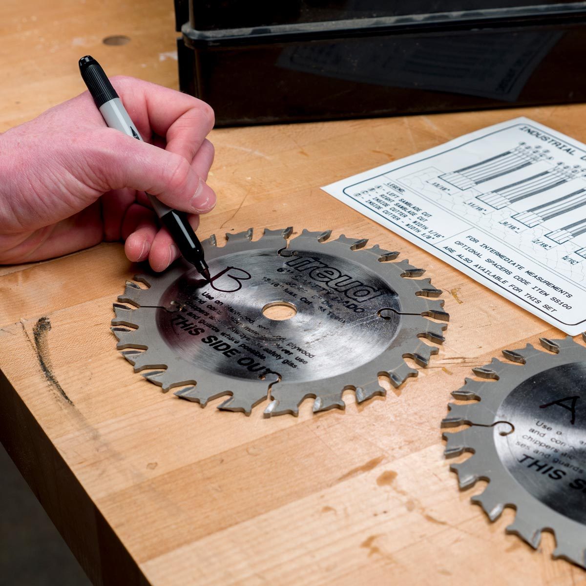 Easy-Find Dado Blades