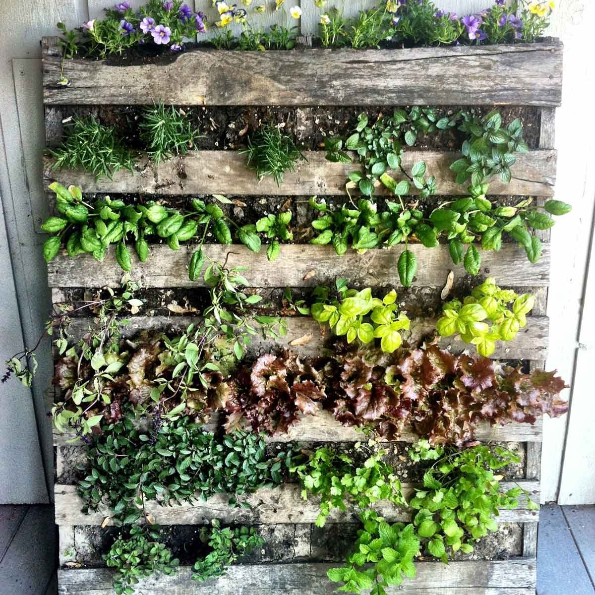 pallet garden tower