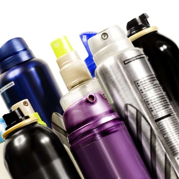 aerosol cans hairspray