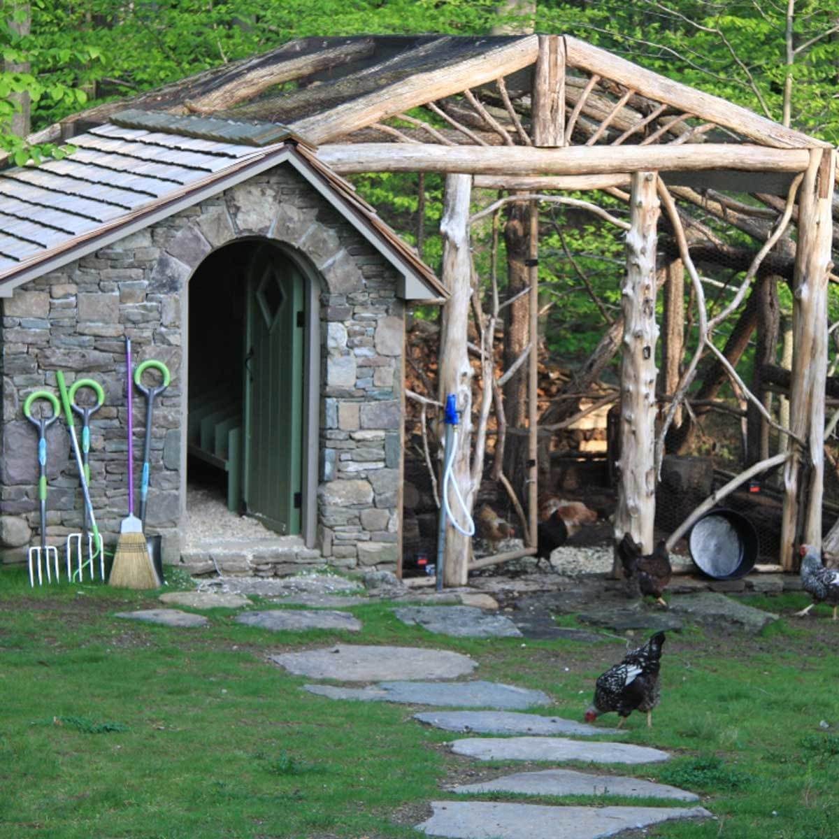 local materials chicken coop