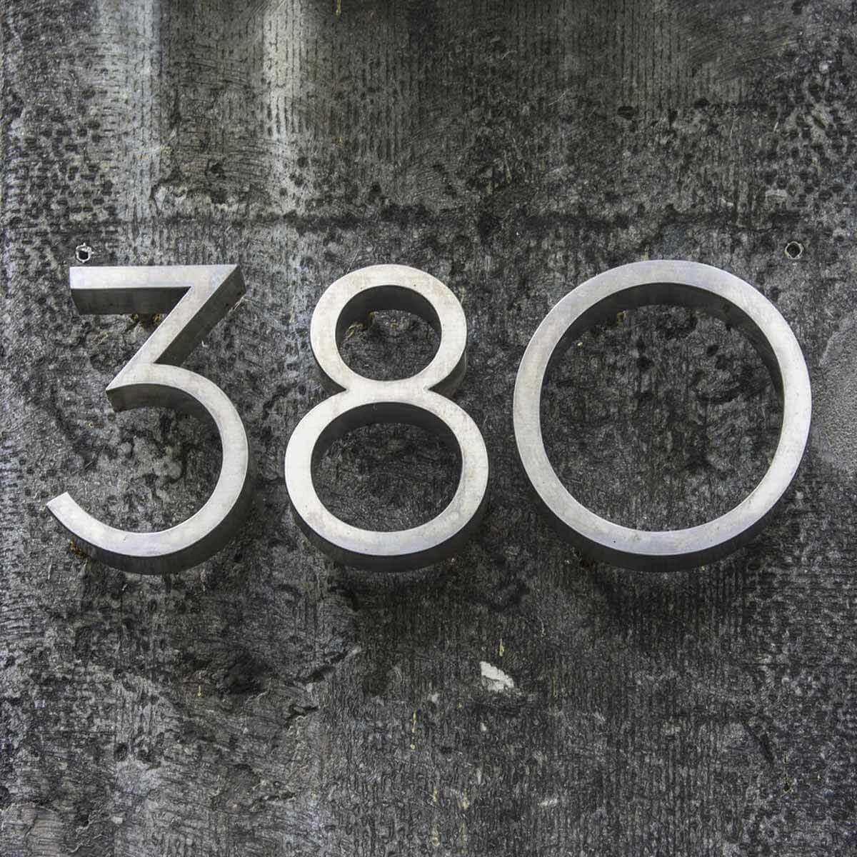 modern house numbers