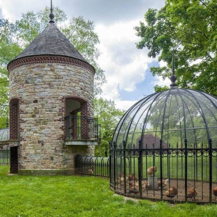 chicken coop castle turret