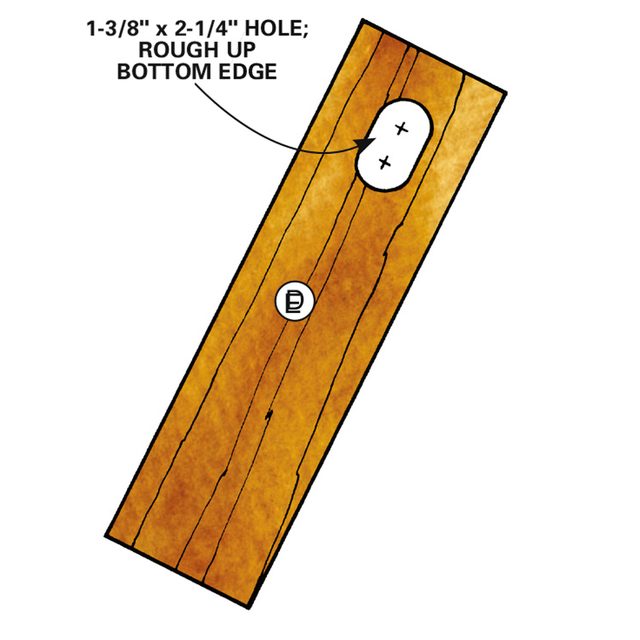 Measure and cut door bluebird house