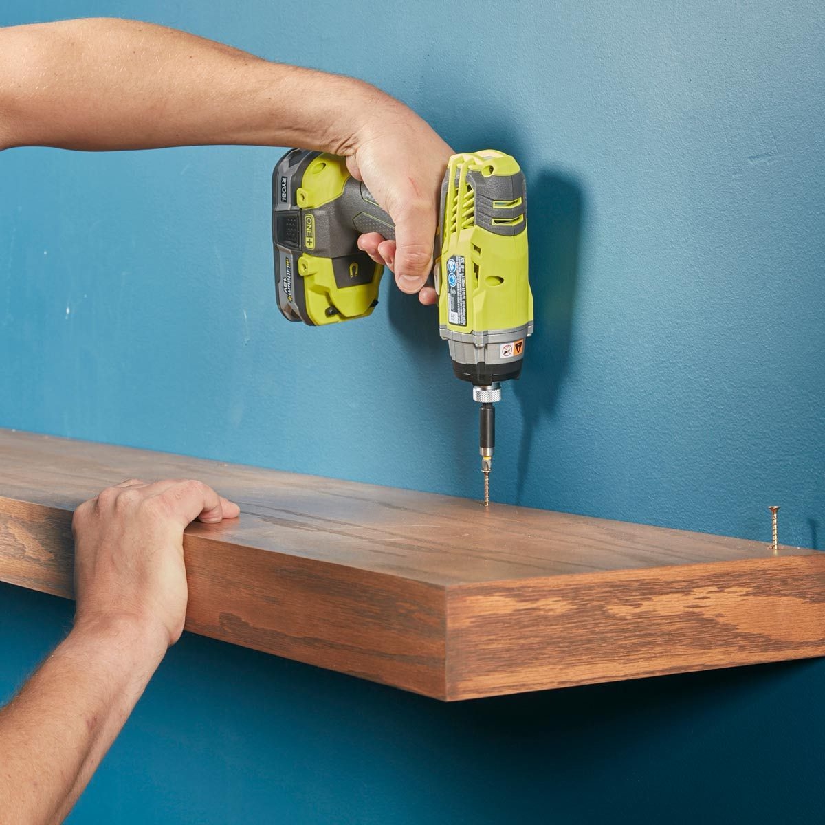 Floating Shelves attach the shelf to the cleat