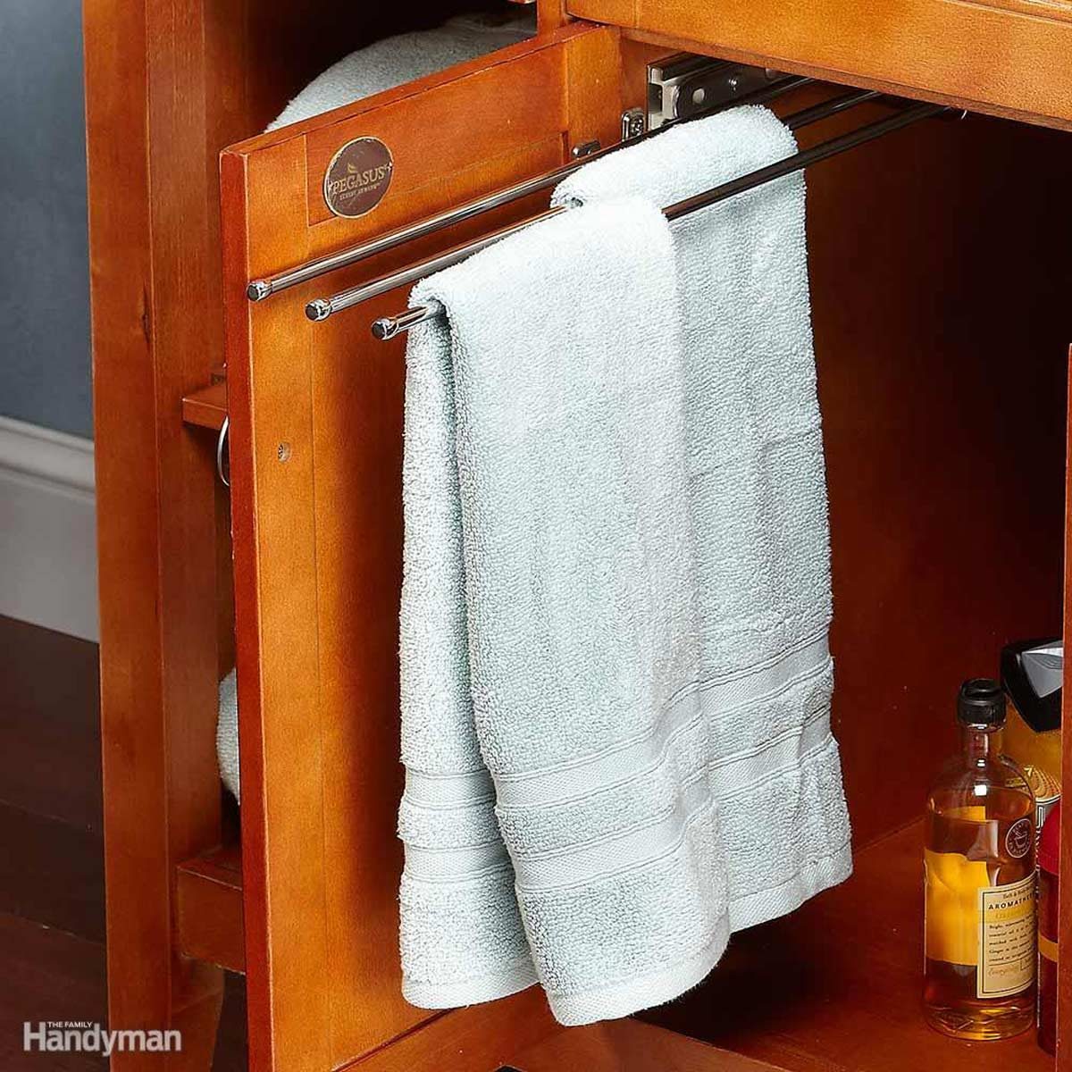 bathroom towel storage