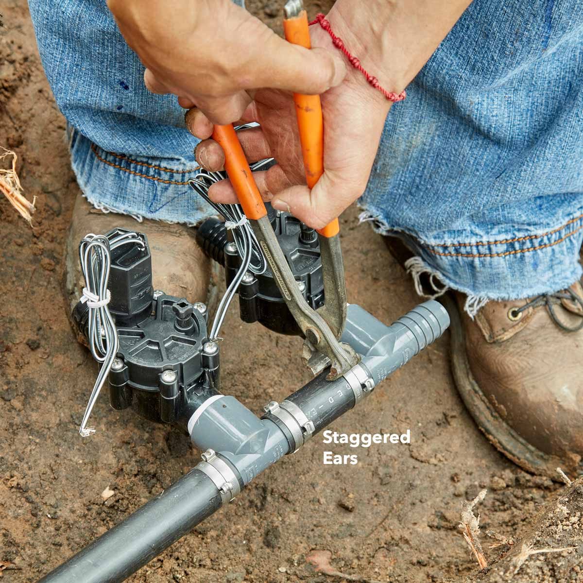 double clamp main irrigation pipe lines