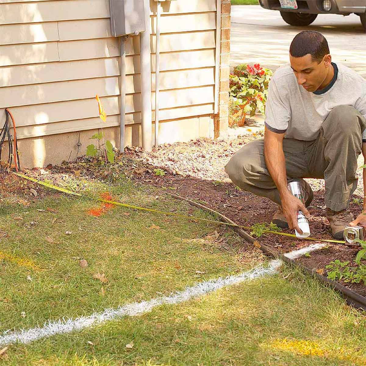 before brick and stone pathway