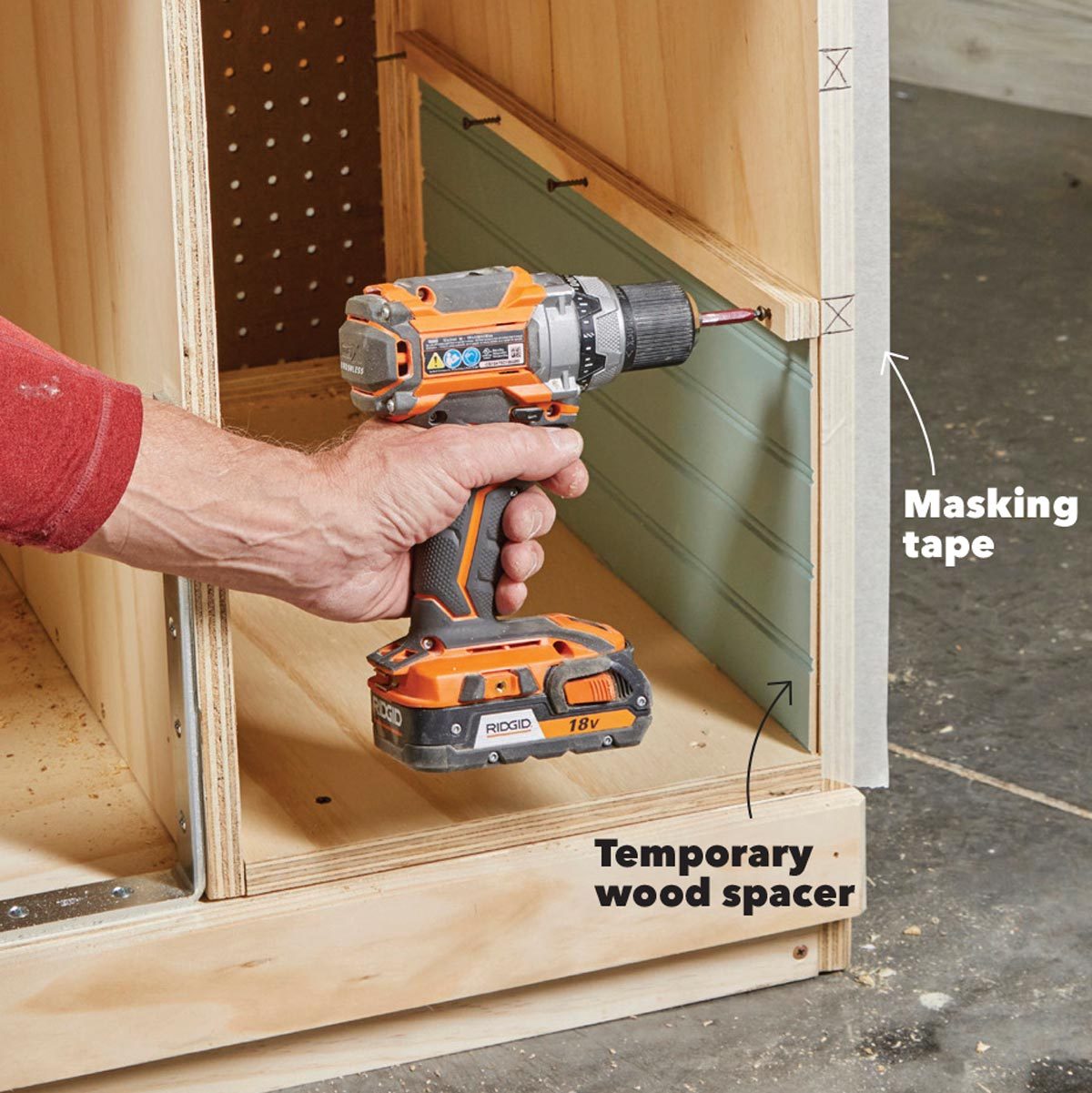  install drawer runners flip top bench