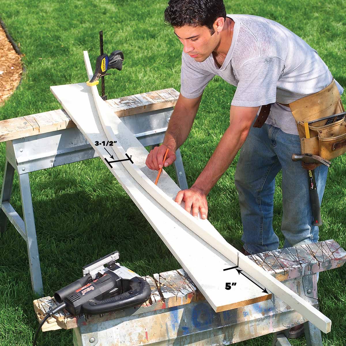 cut top rail curves privacy fence