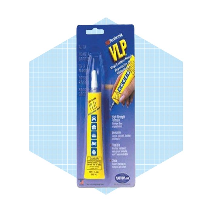 A yellow adhesive tube labeled 