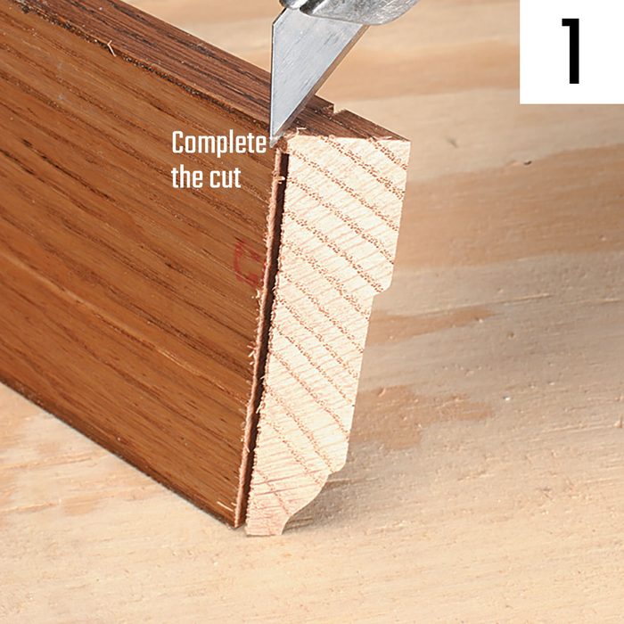 Leaving the cut incomplete when coping | Construction Pro Tips