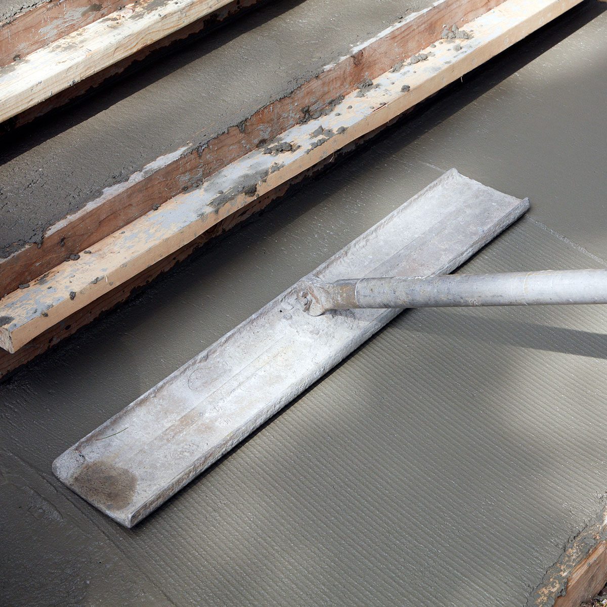 Bull float the top of the sidewalk | Construction Pro Tips