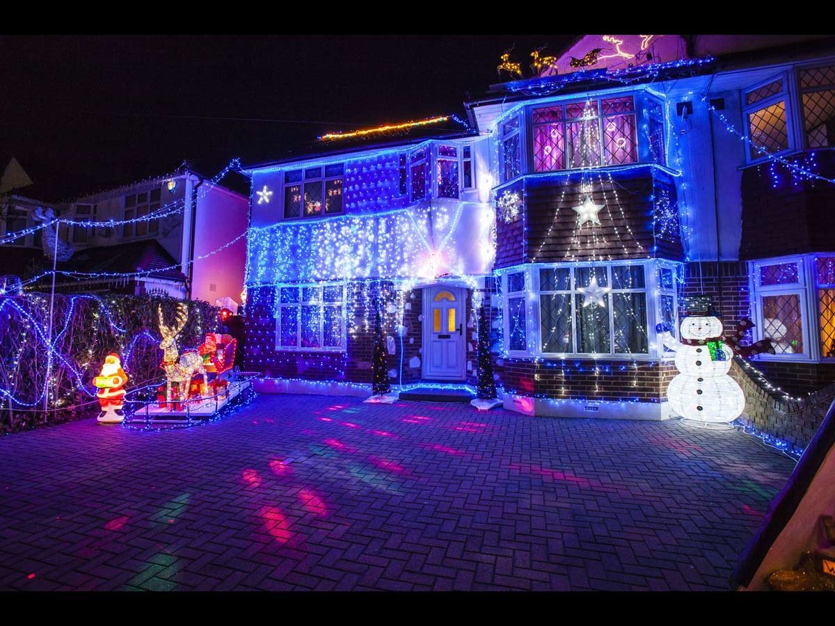 Lower Morden Lane Christmas Lights, London