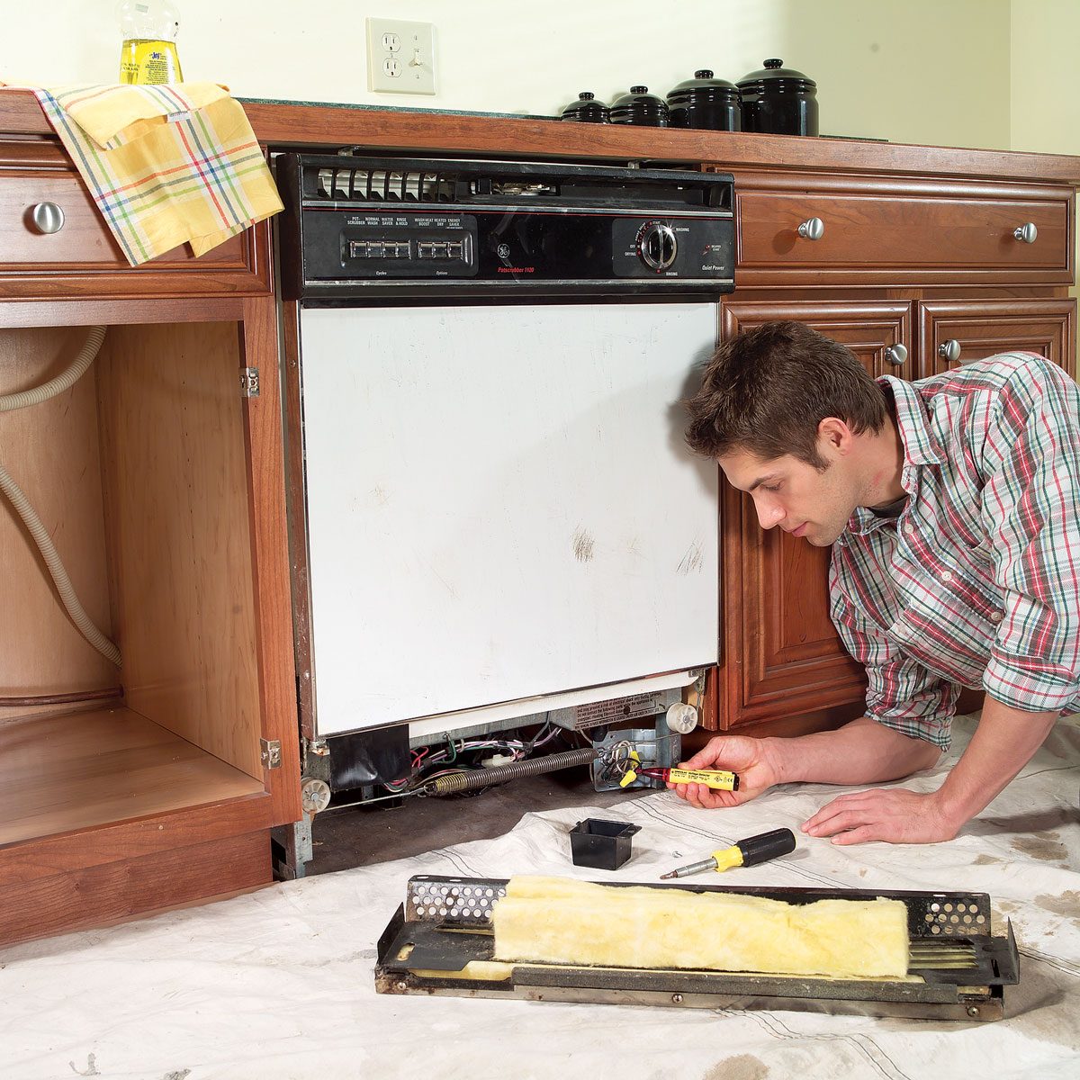 How To Replace A Dishwasher remove the front panel