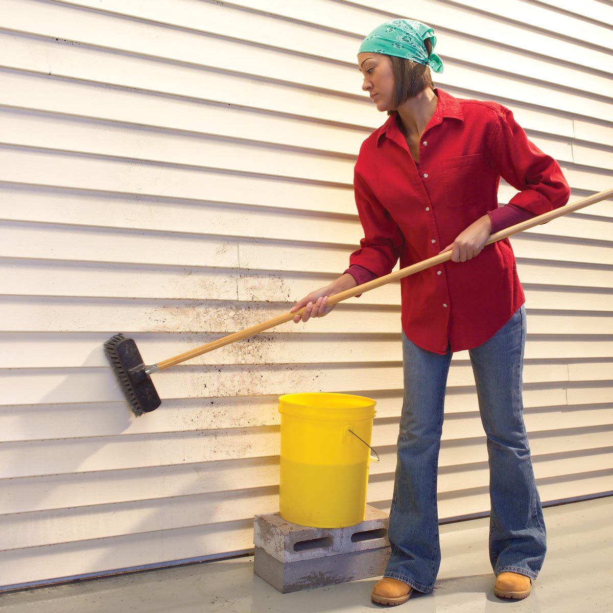 vinyl siding wash scrub