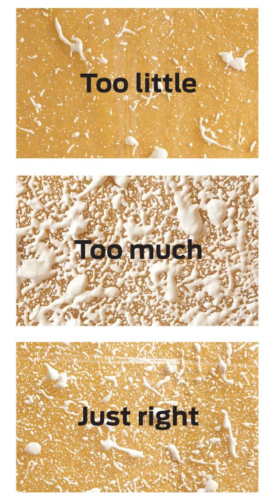 practice spray comparison chart