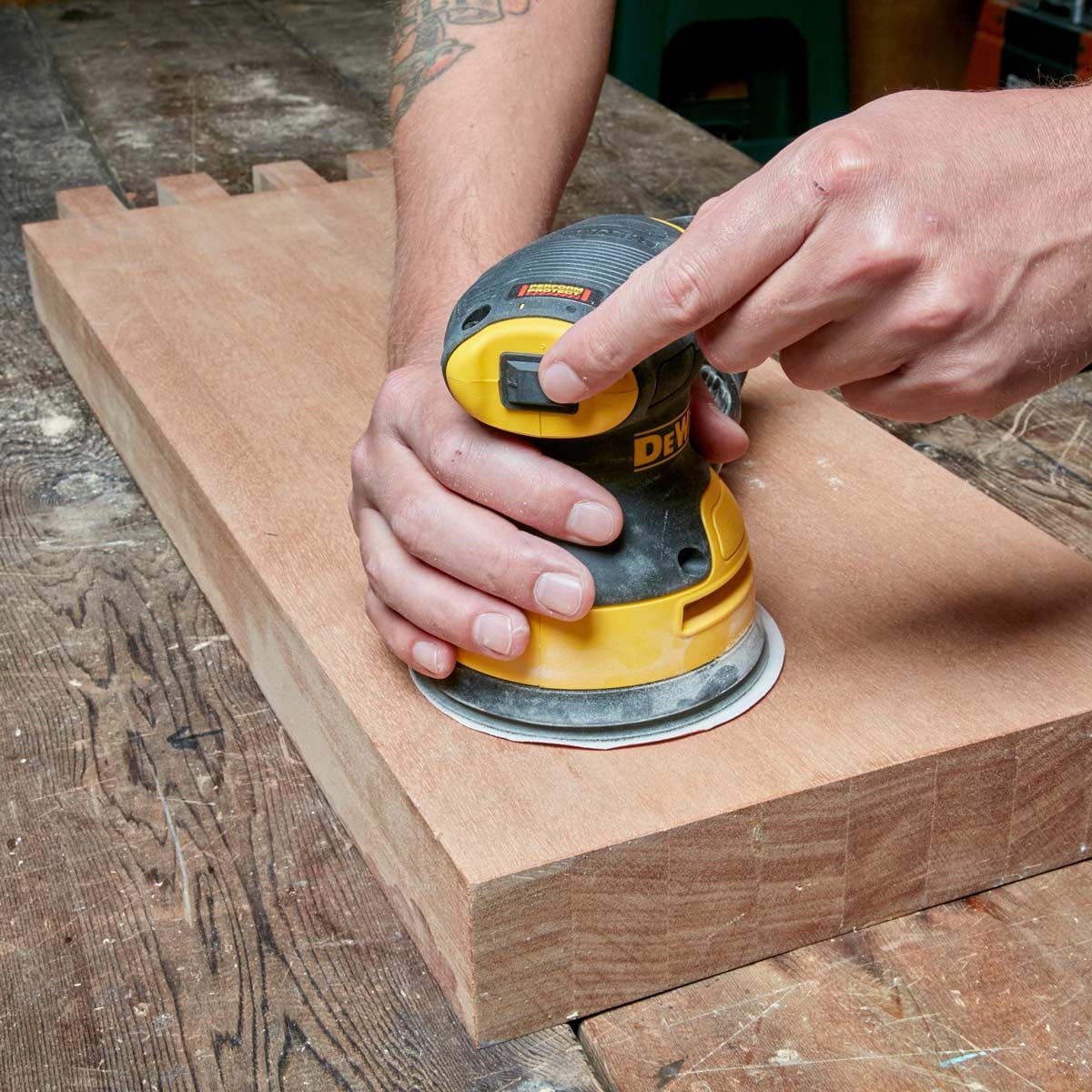 Sanding-with-Random-Orbit-Sander