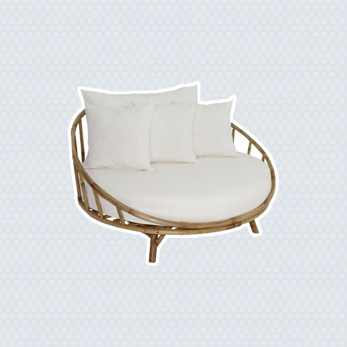 Bamboo Patio Daybed with Cushions