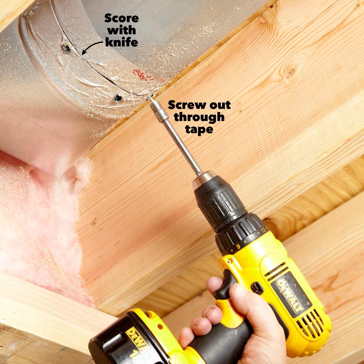 round ductwork installation don