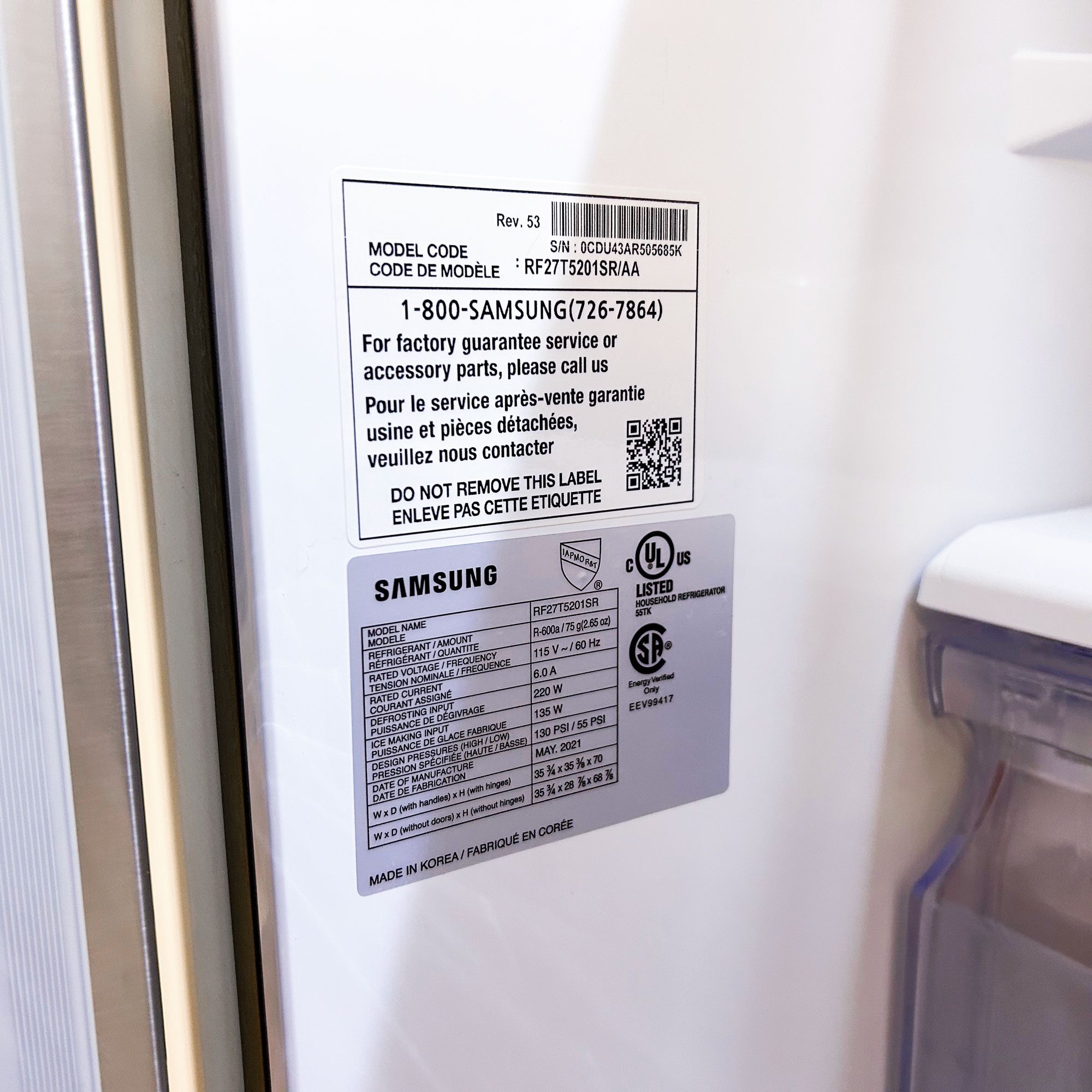 Fridge Filter Model Number