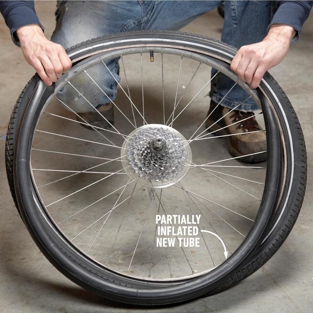 Replace the bike tube