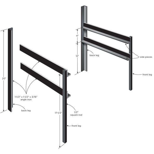 Welding plan diagram for step 1