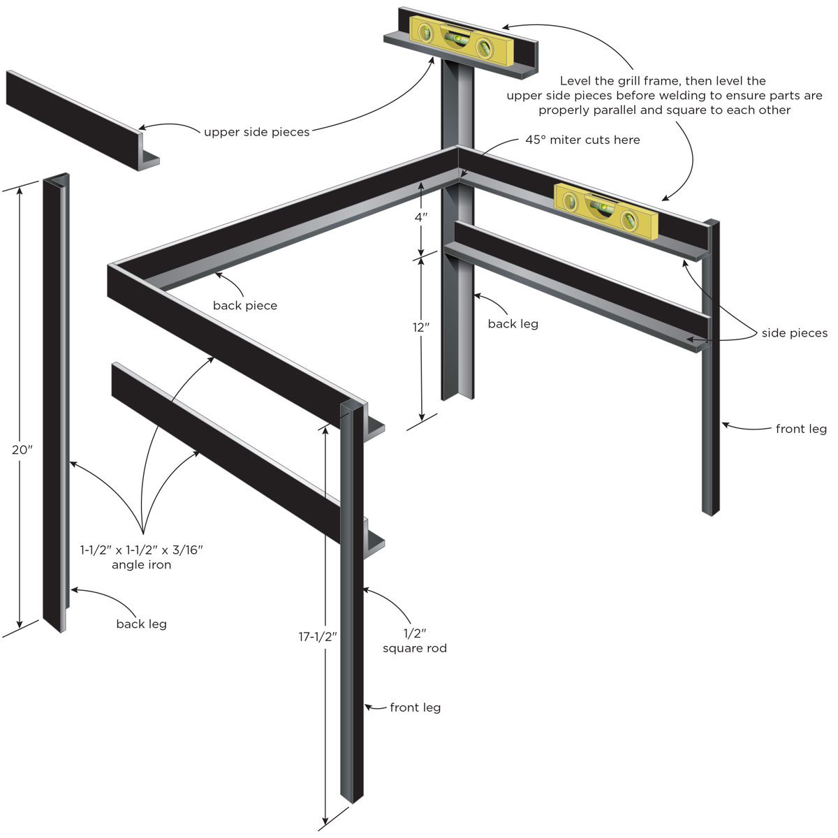 Welding plan diagram for step 2