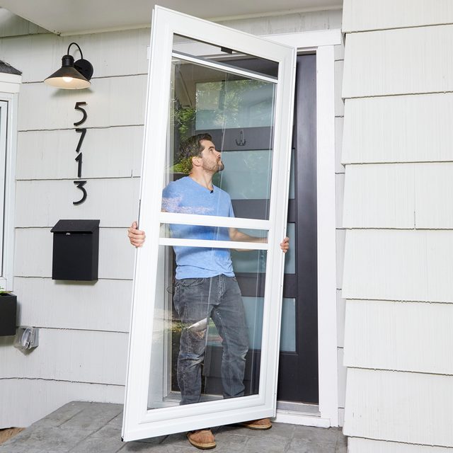 Installing a storm door